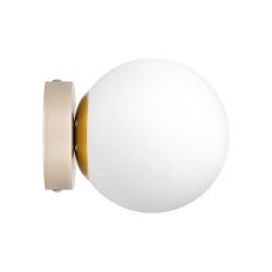 Kinkiet E27 LED Bali-15 15cm x1 beż+złoty-40236