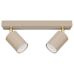 Kinkiet GU10 LED Bardo ruchomy x2 beż+złoty-40276