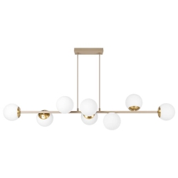 Oprawa wisząca E27 Bali-12 120cm x8 beż+złoty-40341