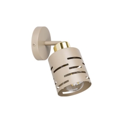 Kinkiet E27 LED Elen ruchomy x1 beż+złoty-40431