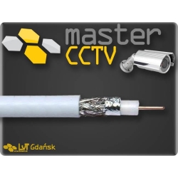 Przewód RG59 300m biały masterCCTV CU  -4045