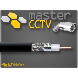 Przewód RG59 100m czarny żelowany masterCCTV CU-4082