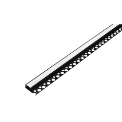Profil LED PCV 33x12 Wpusz glazura czarny 2m Mlec-41020