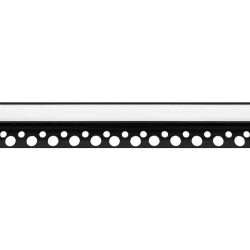 Profil LED PCV 33x12 Wpusz glazura czarny 2m Mlec-41022