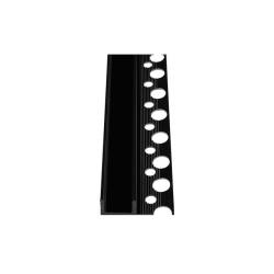 Profil LED PCV 33x12 Wpusz glazura czarny 2m Mlec-41023