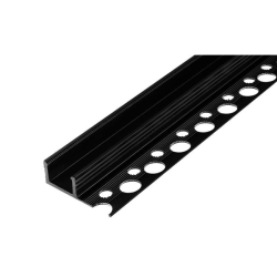 Profil LED PCV 33x12 Wpusz glazura czarny 2m Tran-41026