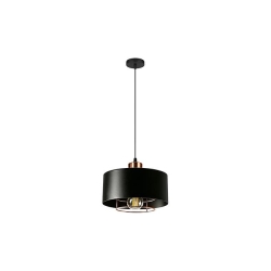 Oprawa wisząca E27 Nilo 20cm czarny+miedź-41198
