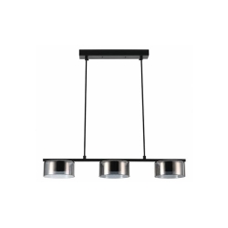 Oprawa wisząca GX53 Glossy x3 czarna dymiona-41281