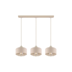 Oprawa wisząca E27 Nilo x3 20cm beżowy+złoty-41346