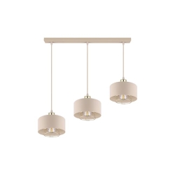 Oprawa wisząca E27 Nilo x3 20cm beżowy+złoty-41347