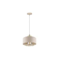 Oprawa wisząca E27 Nilo 20cm beżowy+złoty-41354