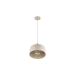 Oprawa wisząca E27 Nilo 20cm beżowy+złoty-41355