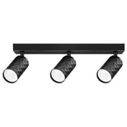 Kinkiet GU10 LED Glamour ruchomy x3 czarny-41364