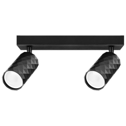 Kinkiet GU10 LED Glamour ruchomy x2 czarny-41367