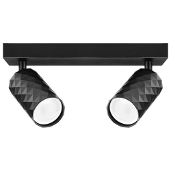 Kinkiet GU10 LED Glamour ruchomy x2 czarny-41368