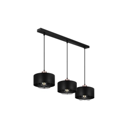 Oprawa wisząca E27 Nilo x3 20cm czarny+miedź-41373