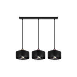 Oprawa wisząca E27 Nilo x3 20cm czarny+miedź-41374