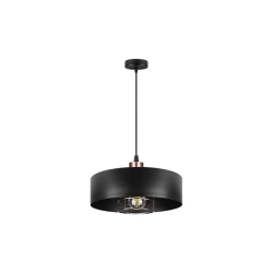 Oprawa wisząca E27 Nilo 30cm czarny+miedź-41380