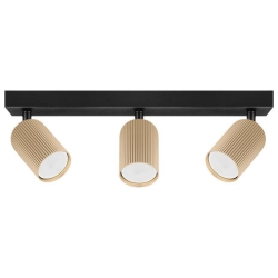 Kinkiet GU10 LED Lucerno ruchomy x3 czarny+złoty-41420