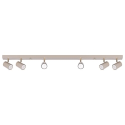 Kinkiet GU10 LED Richi ruchomy x6 beż + złoty-41671