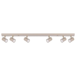 Kinkiet GU10 LED Richi ruchomy x6 beż + złoty-41672