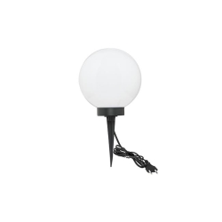 Lampa ogrodowa LED kula E27 20cm biała 2-41928