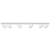 Kinkiet GU10 LED Bardo ruchomy x6 biały-20555