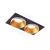 Oprawa halogenowa Taris Gold podwójna czarnobiała.-21355