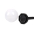 Lampa LED solarna wbijana kula ogrodowa 10cm-22869