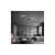 Żyrandol LED Nebula Canis 90x26x8,5cm 33W czarny.-26069