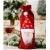 Pokrowiec świąteczny na butelkę 35x13cm czerwony-27709