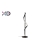 Lampa podłogowa LED 4000K 20W 90cm czarn-28020