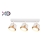 Kinkiet GX53 LED x3 biały+złoty-28501