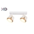 Kinkiet GX53 LED x2 biały+złoty-28505