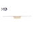 Kinkiet ścienny LED 12W 60cm 4000K złoty-28587