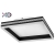 Żyrandol LED 46W 40x40cm 4000K czarny-28673
