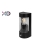 Kinkiet E27 LED IP44 PC czarny PIR-28721