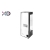 Kinkiet E27 LED IP44 PC PIR czarny-28773