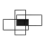 Żyrandol LED Galaxis Orion 56x37x8 cm 72W czarny-33511