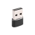 Adapter przejściówka USB-C do USB-A 5A czarny-33939
