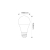 Żarówka LED E27 czujnik mikrofalowy A60 3000K 9W.-34215