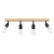 Kinkiet E27 LED Eos ruchomy x4 czarny + WD-34494