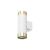 Kinkiet GU10 LED Glamour DUO okrągły biały+złoty-34763