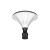Lampa LED parkowa latarnia E27 Plexio czarna-34862