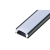 Profil Led Masterled nawierzchniowy 2m czarny mlec-34993