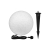 Lampa ogrodowa LED kula E27 35cm kamienna-35201