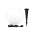 Lampa ogrodowa LED kula E27 35cm biała-35219