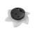 Lampa solarna LED wbijana ogrodowa kwiat-35329