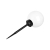 Lampa LED solarna wbijana kula ogrodowa 25cm-35399