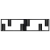 Żyrandol LED GU10 Bumo x6 czarny-35798